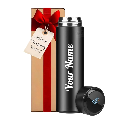 your name printed temperature stainless steel water bottle capacity 500m l diwali item easy to carry removebg preview